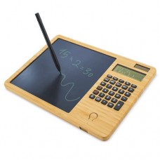 Calculadora com ecrã automático em bambu "Glasgow"